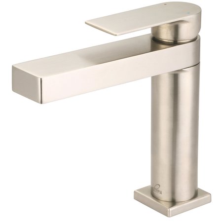 OLYMPIA Single Handle Lavatory Faucet in PVD Brushed Nickel L-6001-BN